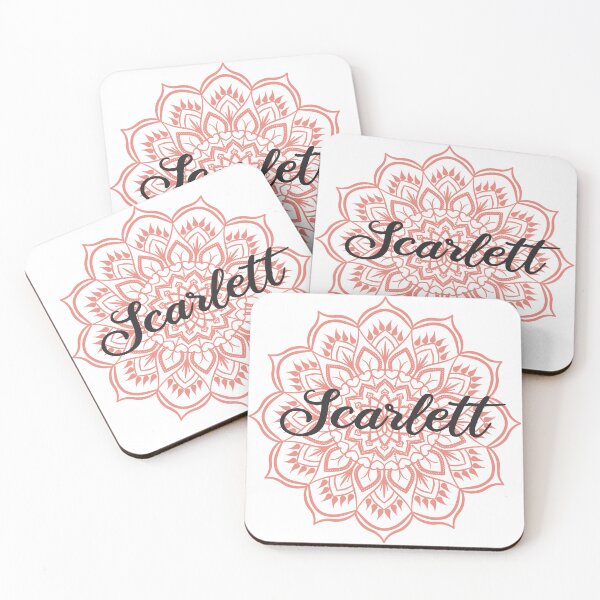 Item preview, Burnt Coral Mandala Personalized Name - Scarlett designed and sold by MysticMagpie.