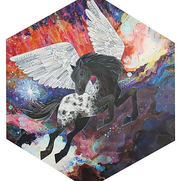 Artwork thumbnail, Pegasus Painting - 2013 by gwennpaints