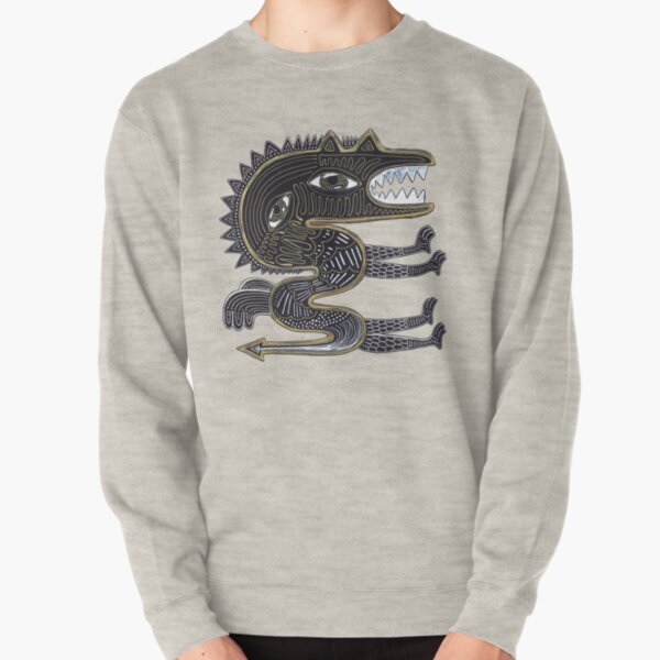 decorative surreal dragon Pullover Sweatshirt