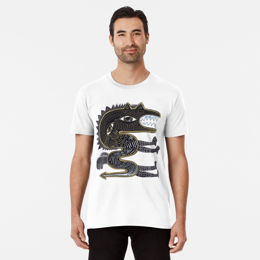 decorative surreal dragon Premium T-Shirt