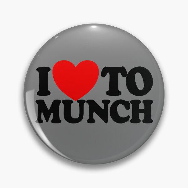 Item preview, I Love To Munch Red Heart Adult Humor I Love To Munch Gear designed and sold by DynamicDesign.