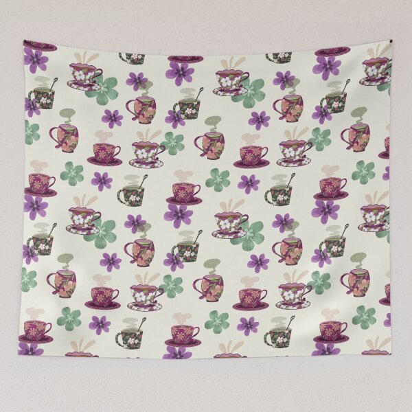 Item preview, Morning tea seamless pattern designed and sold by pinkyfish1010.