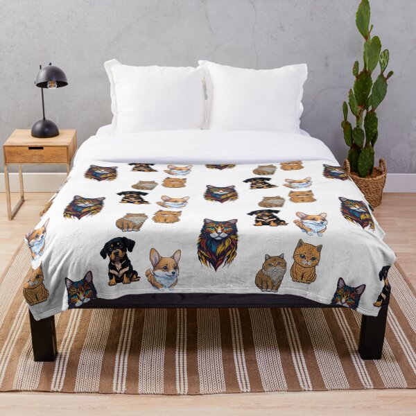 Item preview, lindos gatos y perros designed and sold by Patternomania.