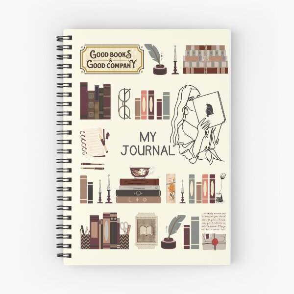 Item preview, My Bookish Journal designed and sold by mysteryblackcat.