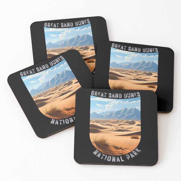 Item preview, Great Sand Dunes National Park Sandboarding Art Deco designed and sold by Doctrine-Design.
