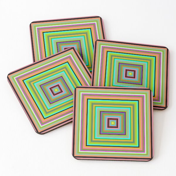 Item preview, Concentric squares (Green) designed and sold by pencilpepper.