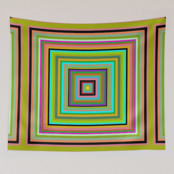 Item preview, Concentric squares (Green) designed and sold by pencilpepper.