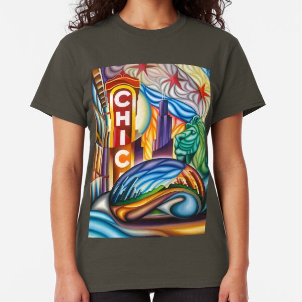 Chicago Landmarks Montage 1 Classic T-Shirt