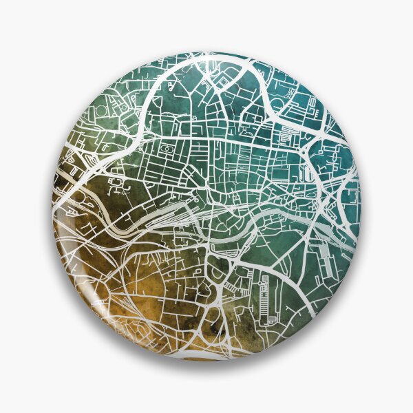 Artikelvorschau, Leeds England Street Map entworfen und verkauft von ArtPrints.