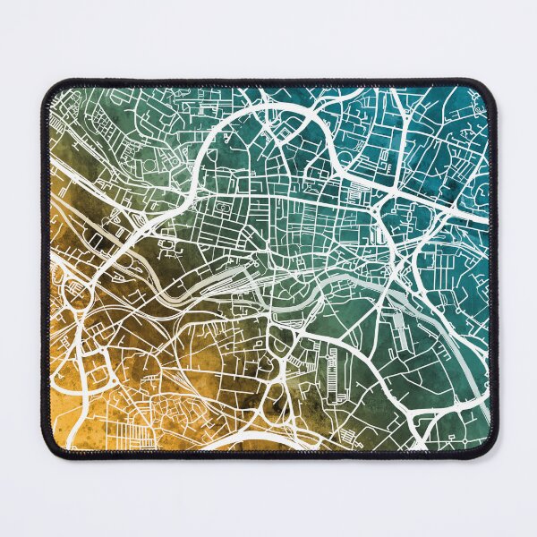 Item preview, Leeds England Street Map designed and sold by ArtPrints.