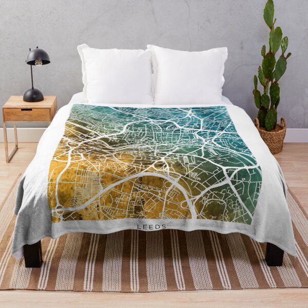 Item preview, Leeds England Street Map designed and sold by ArtPrints.