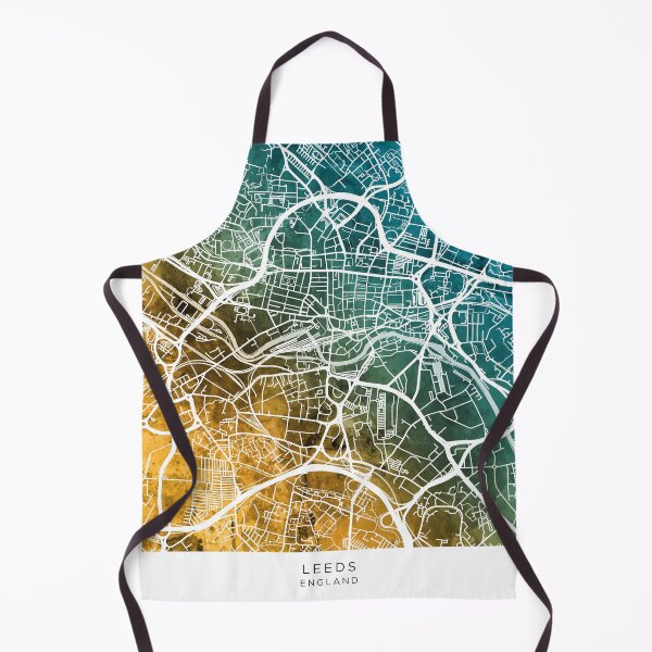 Item preview, Leeds England Street Map designed and sold by ArtPrints.