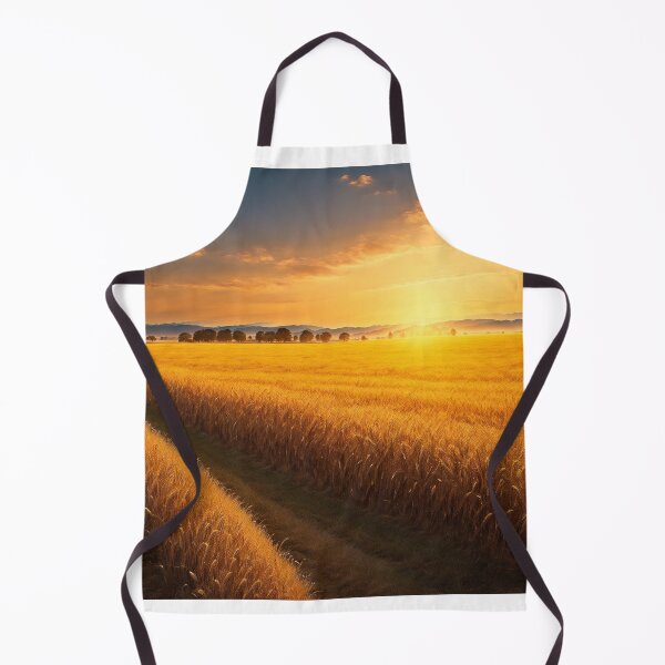 Item preview, An Awe-Inspiring Summer Vista Featuring Expansive Golden Wheat Fields That Extend To The Horizon, Ai Generated Art designed and sold by AiGens.