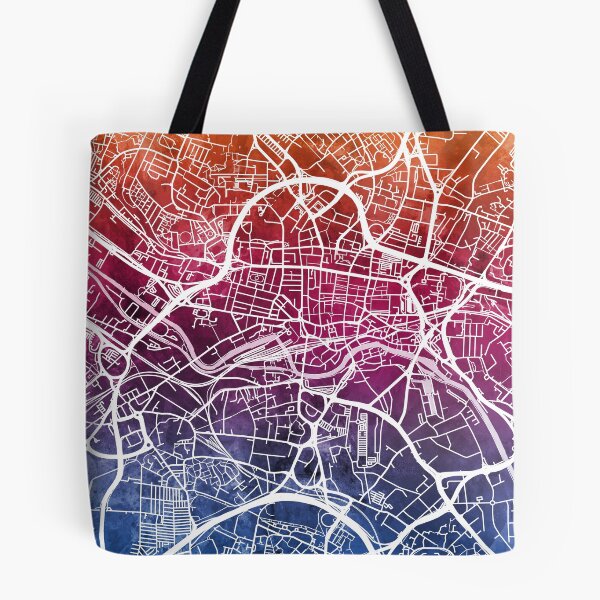 Artikelvorschau, Leeds England Street Map entworfen und verkauft von ArtPrints.