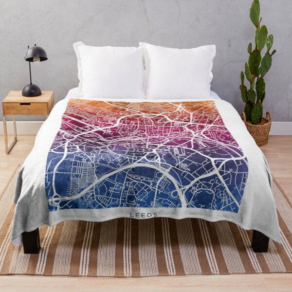 Item preview, Leeds England Street Map designed and sold by ArtPrints.