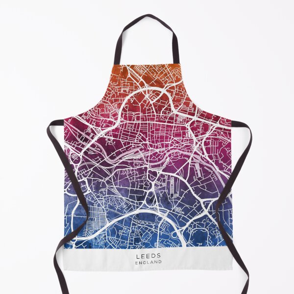 Item preview, Leeds England Street Map designed and sold by ArtPrints.