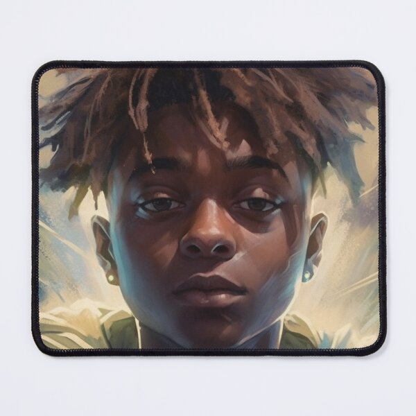 Item preview, Black boy with dreadlocks, earrings, like a superhero designed and sold by AndrewWorld.