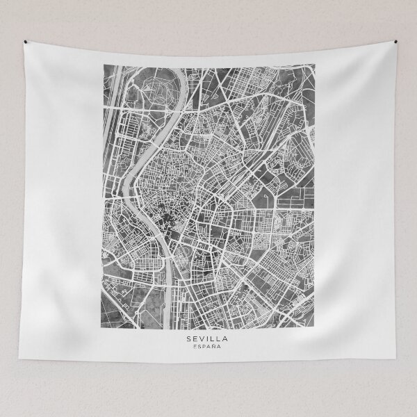 Item preview, Sevilla Spain City Map designed and sold by ArtPrints.