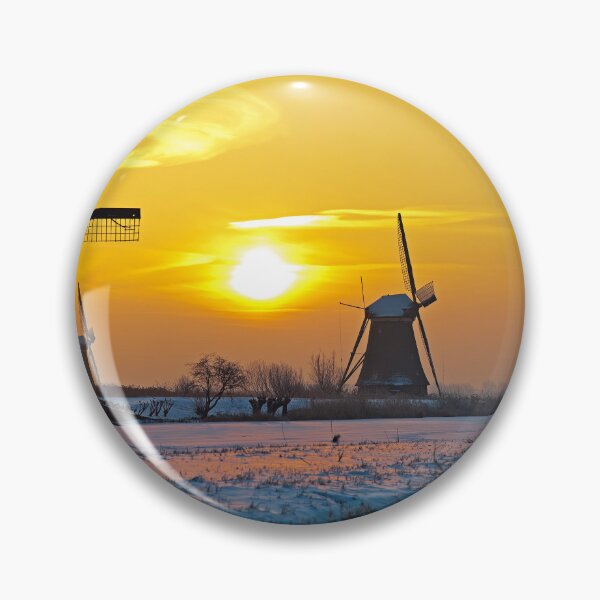 Item preview, Panorama Kinderdijk in the snow designed and sold by SkylineCity1.