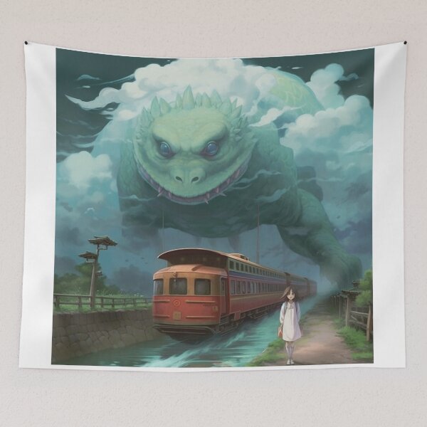 Item preview, Spirited Away Train Movie Poster designed and sold by joannewags.