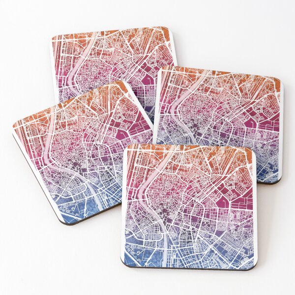 Artikelvorschau, Sevilla Spain City Map entworfen und verkauft von ArtPrints.