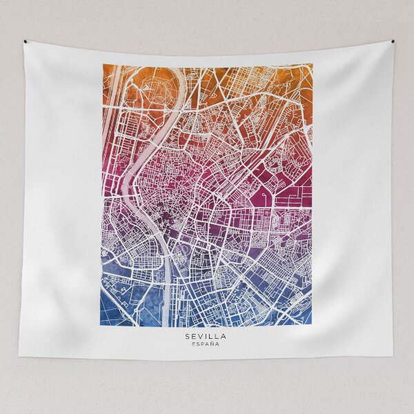 Item preview, Sevilla Spain City Map designed and sold by ArtPrints.