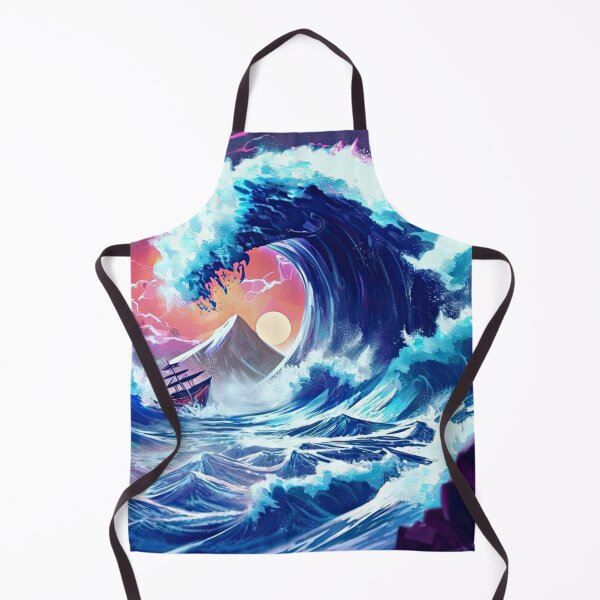 Item preview, Huge Tsunami Waves Painting - Abstract Artwork designed and sold by Vicky021.