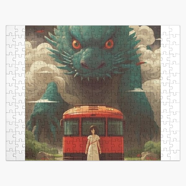 1000Pcs Mini Paper Jigsaw Puzzle Spirited Away Dragon Cartoon Anime Gift  Game