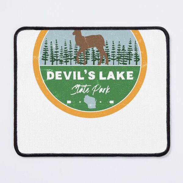 Item preview, Devil_s Lake State Park Wisconsin WI Flag and Map designed and sold by lipscomb-marlin.