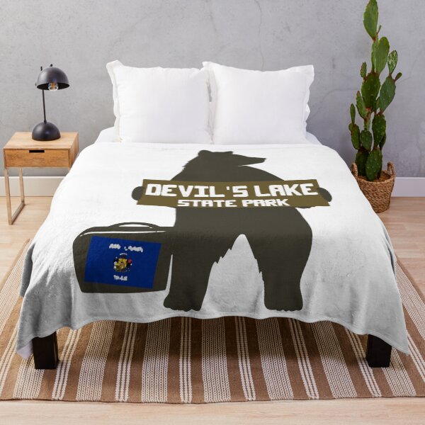Item preview, Devil_s Lake State Park Wisconsin WI Hitchhiking Black Brown Bear designed and sold by lipscomb-marlin.