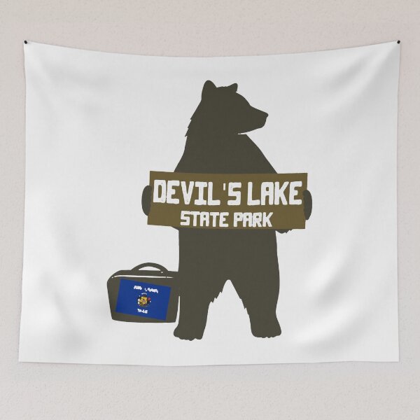 Item preview, Devil_s Lake State Park Wisconsin WI Hitchhiking Black Brown Bear designed and sold by lipscomb-marlin.