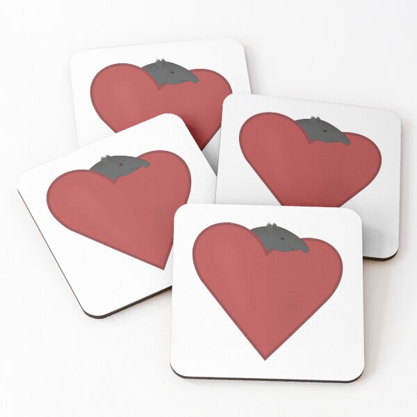 Item preview, Cute Malayan Tapir Tapirus Indicus Red Heart  designed and sold by ThatIsSomething.