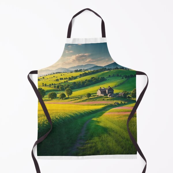 Item preview, A Blissful Summer Scene With A Peaceful Countryside Adorned With Charming Farmhouses, Ai Generated Art designed and sold by AiGens.