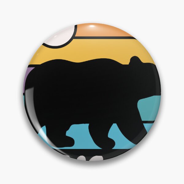 Item preview, Devils Lake State Park Wisconsin Retro Sunset Bear designed and sold by lipscomb-marlin.