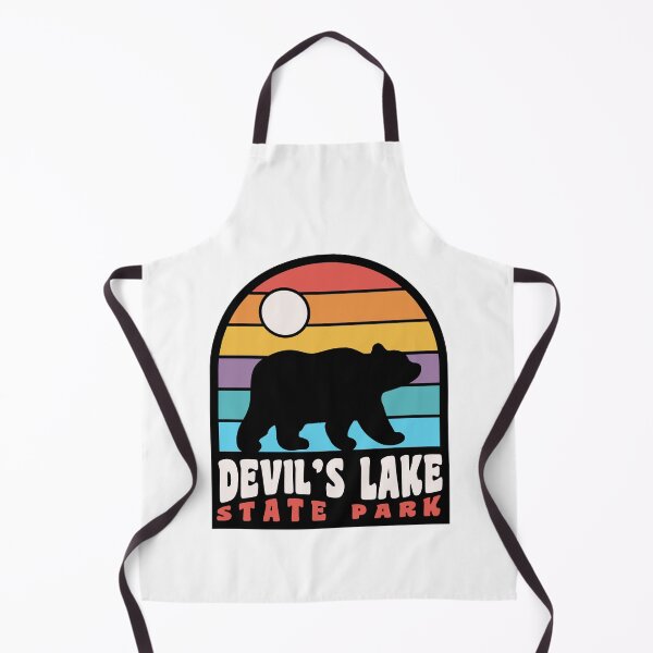 Item preview, Devils Lake State Park Wisconsin Retro Sunset Bear designed and sold by lipscomb-marlin.