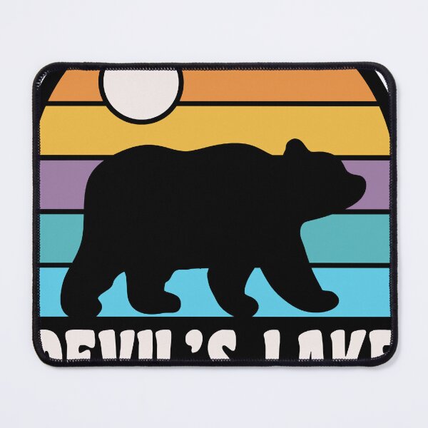 Item preview, Devils Lake State Park Wisconsin Retro Sunset Bear designed and sold by lipscomb-marlin.