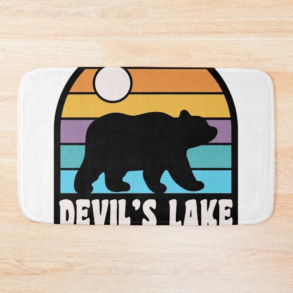Item preview, Devils Lake State Park Wisconsin Retro Sunset Bear designed and sold by lipscomb-marlin.