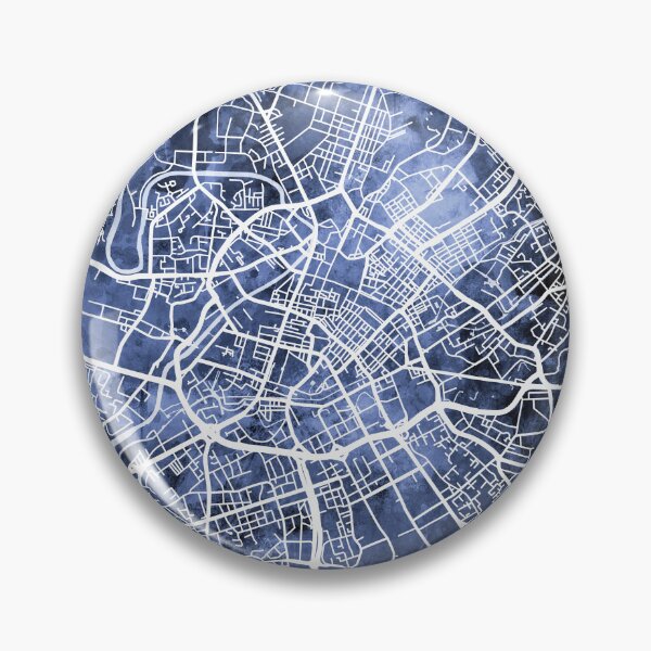 Artikelvorschau, Manchester England City Map entworfen und verkauft von ArtPrints.