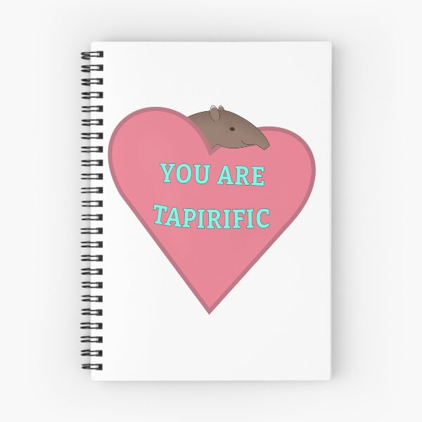 Item preview, Cute Central American Tapirus bairdii Pink Heart You Are Tapirific designed and sold by ThatIsSomething.