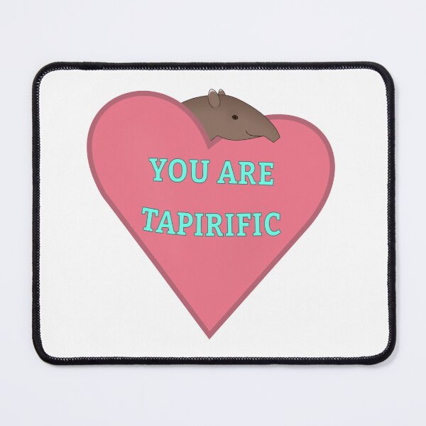 Item preview, Cute Central American Tapirus bairdii Pink Heart You Are Tapirific designed and sold by ThatIsSomething.