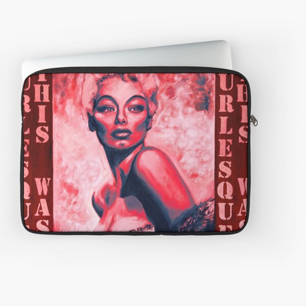 "THIS WAS BURLESQUE" - LILI ST.CYR PORTRAIT RED WASH Laptop Sleeve