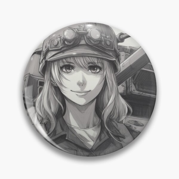 Item preview, Gitl and Tank , Panzer Manga a cute japan comic book girl on the background of a tank designed and sold by AndrewWorld.