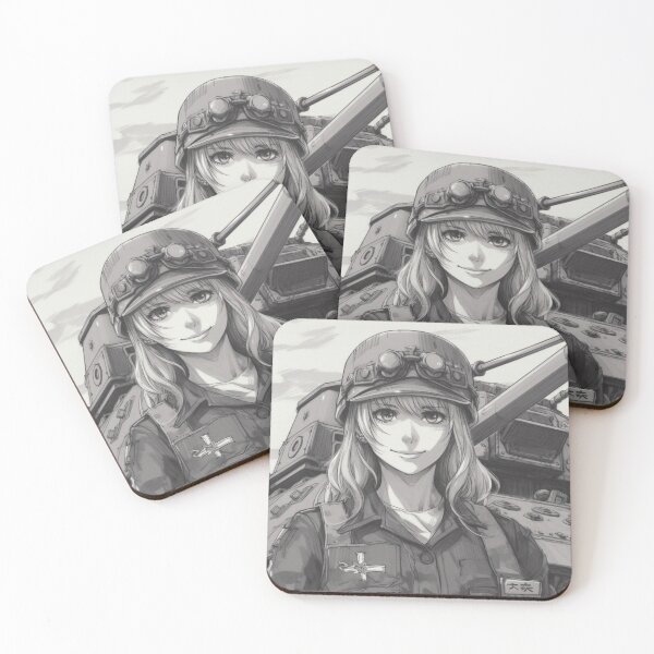 Item preview, Gitl and Tank , Panzer Manga a cute japan comic book girl on the background of a tank designed and sold by AndrewWorld.