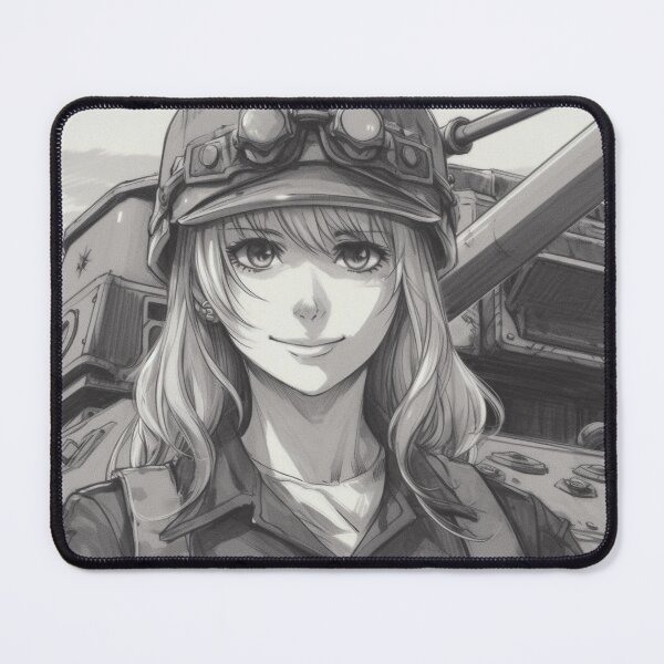 Item preview, Gitl and Tank , Panzer Manga a cute japan comic book girl on the background of a tank designed and sold by AndrewWorld.