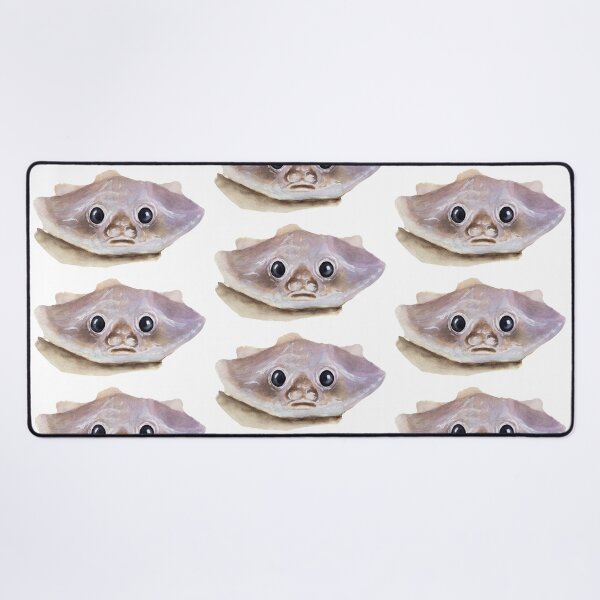 Item preview, Deep Sea Batfish watercolour painting designed and sold by Funsize-Art.