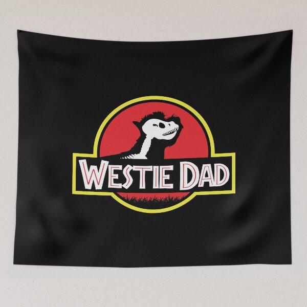 Item preview, (For Dark Background) Jurassic West Highland White Terrier Dad designed and sold by More Cute Dogs.
