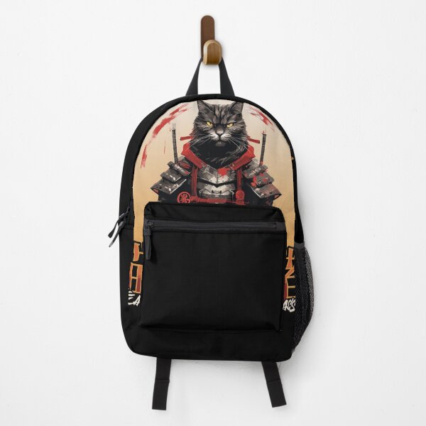 Item preview, Black Cat Japanese Assassin Ninja - Armored Samurai Feline designed and sold by LOT7Clothing.