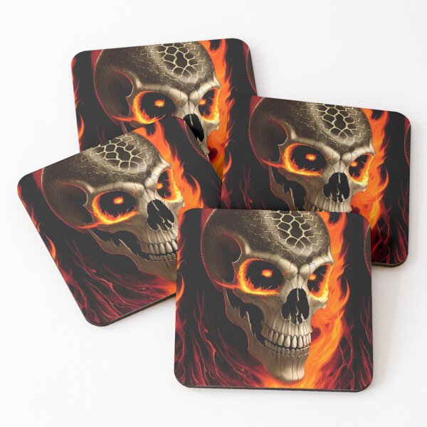 Item preview, Fiery skull of a sentient primate designed and sold by MadinaFatt.