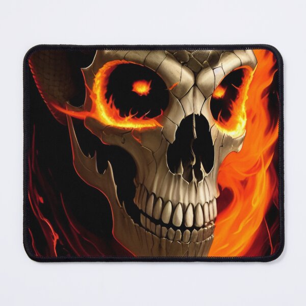 Item preview, Fiery skull of a sentient primate designed and sold by MadinaFatt.