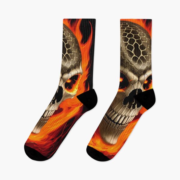 Item preview, Fiery skull of a sentient primate designed and sold by MadinaFatt.